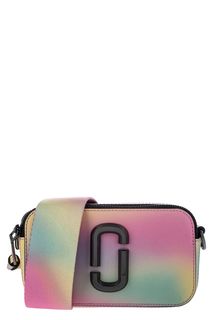 Маленькая кожаная сумка с текстильным плечевым ремнем Marc Jacobs