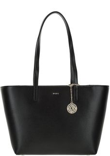 Кожаная сумка с длинными ручками Dkny