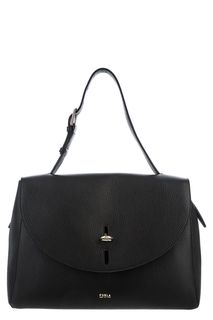 Сумка из зерненой кожи с откидным клапаном Net Furla