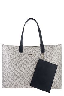 Вместительная сумка с монограммой бренда Tommy Hilfiger