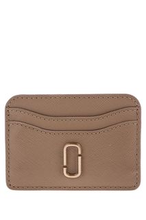 Бежевая визитница из сафьяновой кожи Marc Jacobs