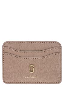 Розовая визитница из зерненой кожи Marc Jacobs