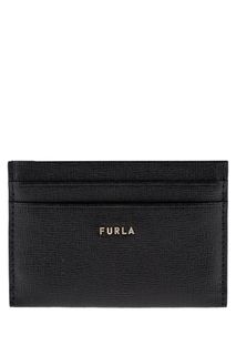 Кожаная визитница черного цвета Babylon Furla