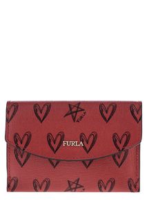 Кожаная визитница с откидным клапаном San Valentino Furla