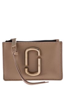 Бежевый кошелек из сафьяновой кожи Marc Jacobs