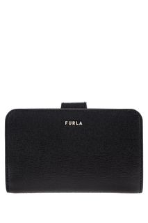 Черный кошелек из сафьяновой кожи Babylon Furla
