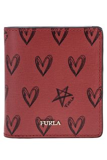 Кошелек из сафьяновой кожи с принтом San Valentino Furla
