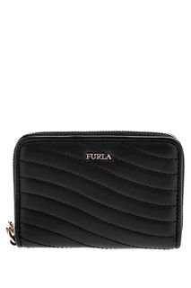 Стеганый кожаный кошелек на молнии Swing Furla