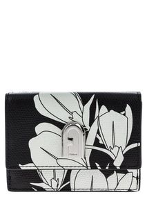 Кожаный кошелек с цветочным принтом 1927 Furla
