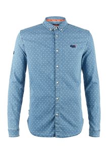 Рубашка в горошек с воротником button-down Superdry