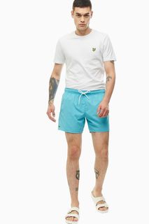 Купальные шорты бирюзового цвета Lacoste