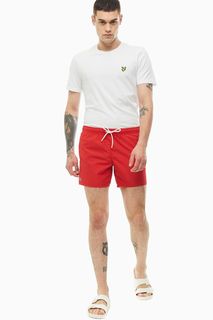 Купальные шорты красного цвета Lacoste