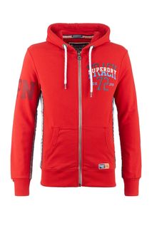 Красная толстовка на молнии Superdry