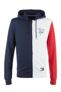 Хлопковая толстовка с застежкой на молнию Tommy Hilfiger