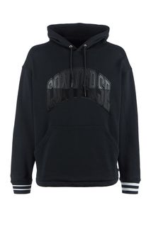 Черная толстовка из хлопка с логотипом бренда Converse