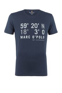 Хлопковая футболка с короткими рукавами Marc Opolo