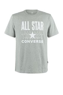 Футболка из хлопка с логотипом бренда Converse