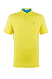 Желтая футболка поло из хлопка Tom Tailor