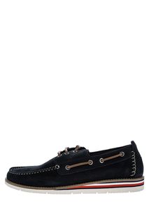 Замшевые топсайдеры синего цвета Tommy Hilfiger
