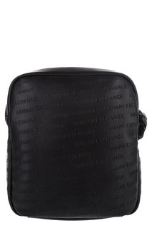 Черная сумка через плечо с тиснением Armani Exchange