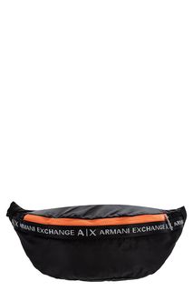 Текстильная поясная сумка с яркой отделкой Armani Exchange