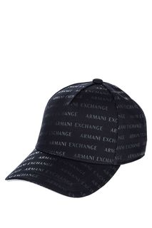 Бейсболка из хлопка с логотипом бренда Armani Exchange