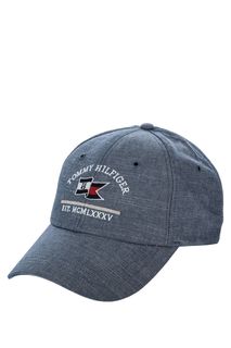 Хлопковая бейсболка с вышивкой Tommy Hilfiger