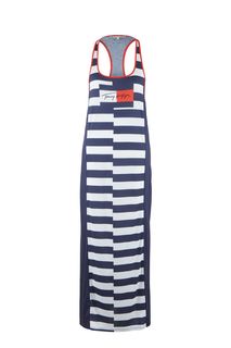Домашнее платье синего цвета в полоску Tommy Hilfiger
