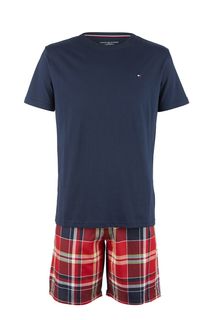 Комплект из хлопковых футболки и шорт Tommy Hilfiger