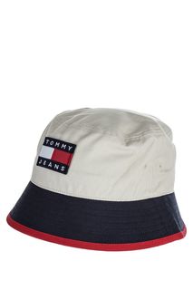Хлопковая панама бежевого цвета Tommy Jeans