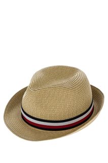 Бумажная шляпа бежевого цвета Tommy Hilfiger