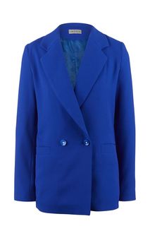 Двубортный пиджак синего цвета Imago