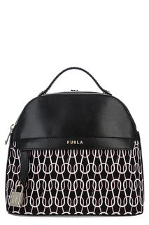 Рюкзак из натуральной кожи и текстиля Piper Furla
