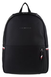 Вместительный рюкзак черного цвета с широкими лямками Tommy Hilfiger