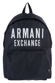 Текстильный рюкзак с логотипом бренда Armani Exchange