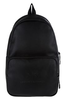 Вместительный рюкзак с монограммой бренда Armani Exchange