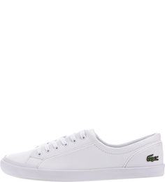 Белые кожаные кеды Lancelle Lacoste