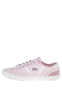 Текстильные кеды розового цвета Sideline Lacoste