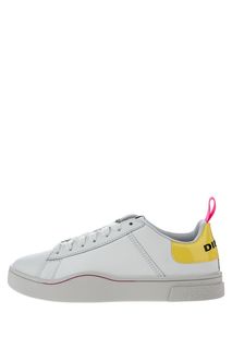 Кожаные кеды белого цвета Diesel