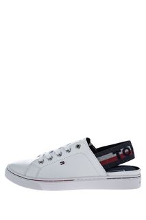 Кожаные кеды белого цвета Tommy Hilfiger