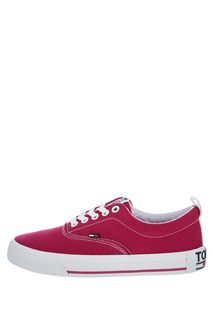 Текстильные кеды розового цвета Tommy Jeans