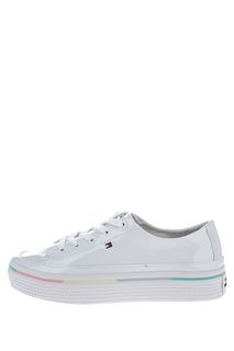 Белые кеды на толстой подошве Tommy Hilfiger