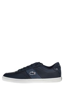 Кожаные кеды синего цвета Court-Master Lacoste