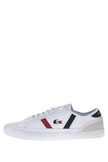 Кожаные кеды белого цвета Sideline Lacoste