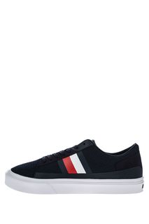 Синие текстильные кеды на шнуровке Tommy Hilfiger