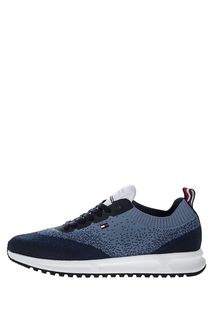 Синие текстильные кроссовки с втачной стелькой Tommy Hilfiger