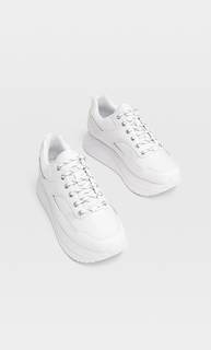 Stradivarius Кроссовки На Платформе Женская Коллекция Белый 40