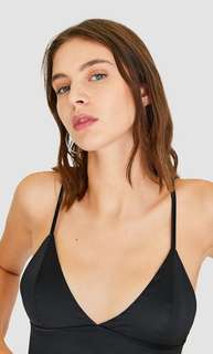 Stradivarius Базовый Топ-Бралетт Женская Коллекция Черный L