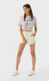 Stradivarius Футболка С Логотипом «Чудо-Женщина» Женская Коллекция Multicolor Xs
