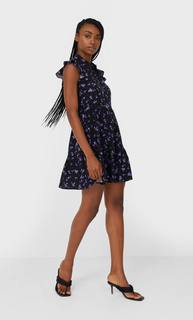 Stradivarius Короткое Платье-Рубашка Женская Коллекция Multicolor M